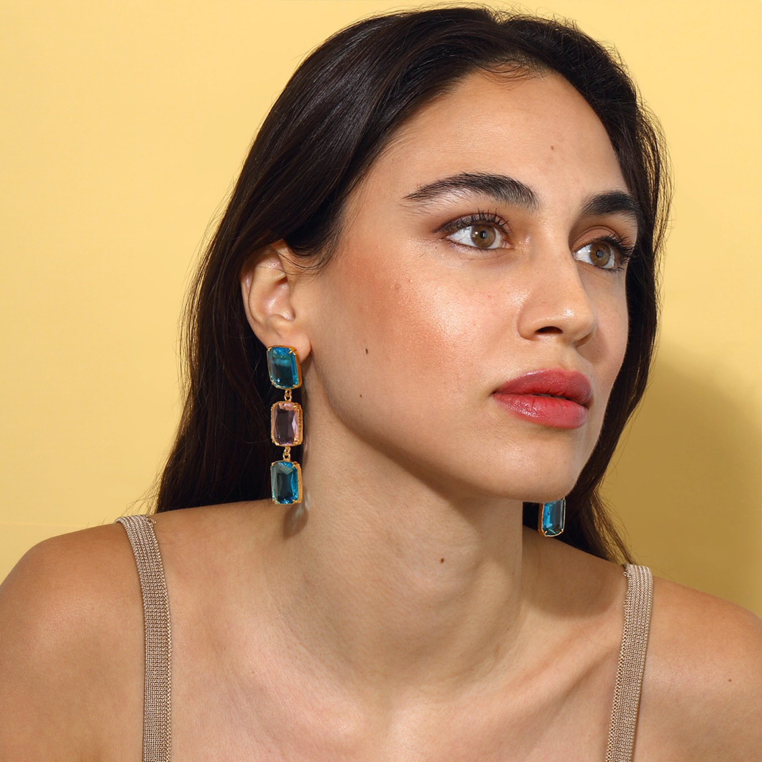 swarovski crystal drop earrings