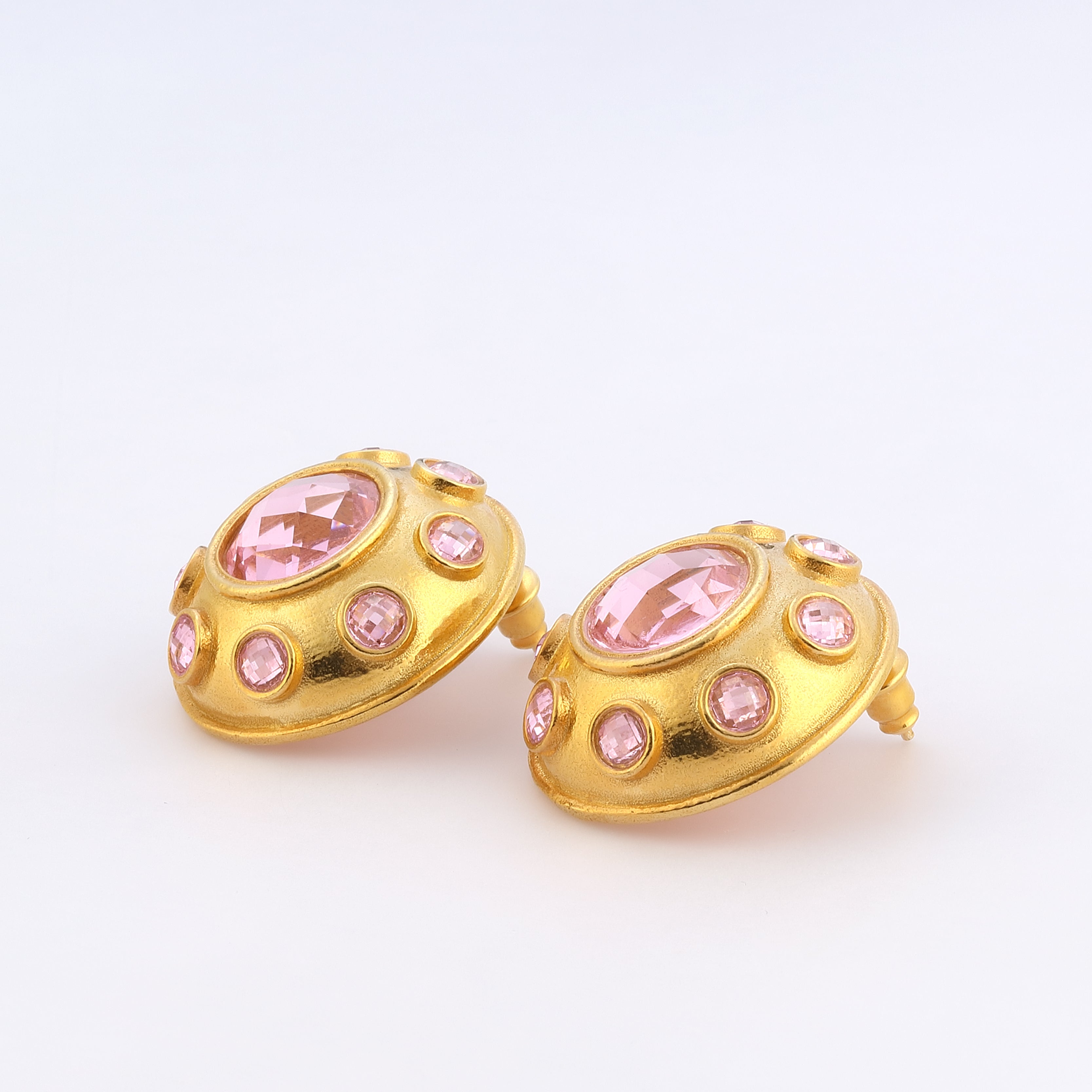 swarovski stone colorful crystal vintage earrings