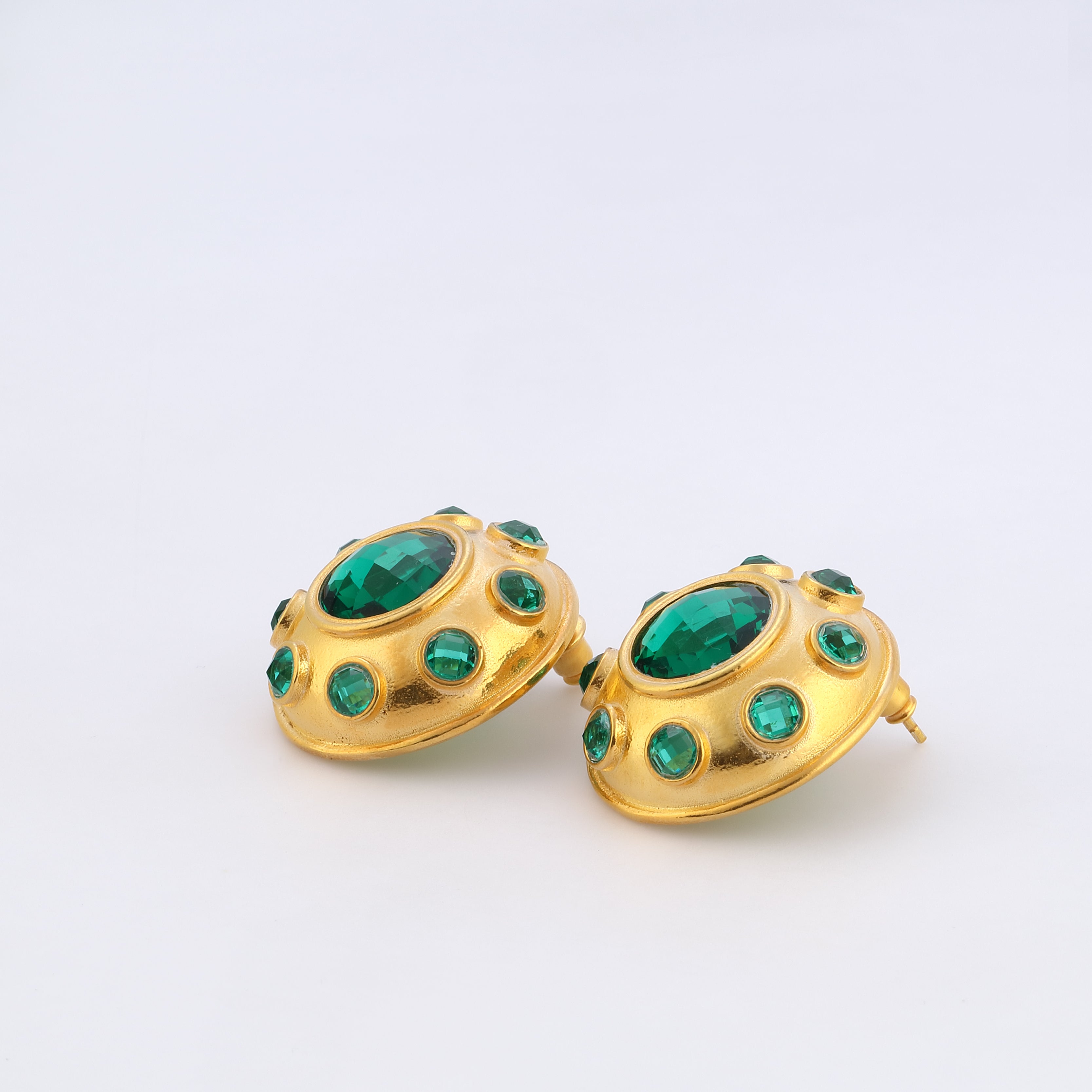swarovski stone colorful crystal vintage earrings
