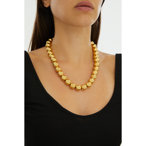 24K gold plated costume jewelry fashion jewelry ball necklace