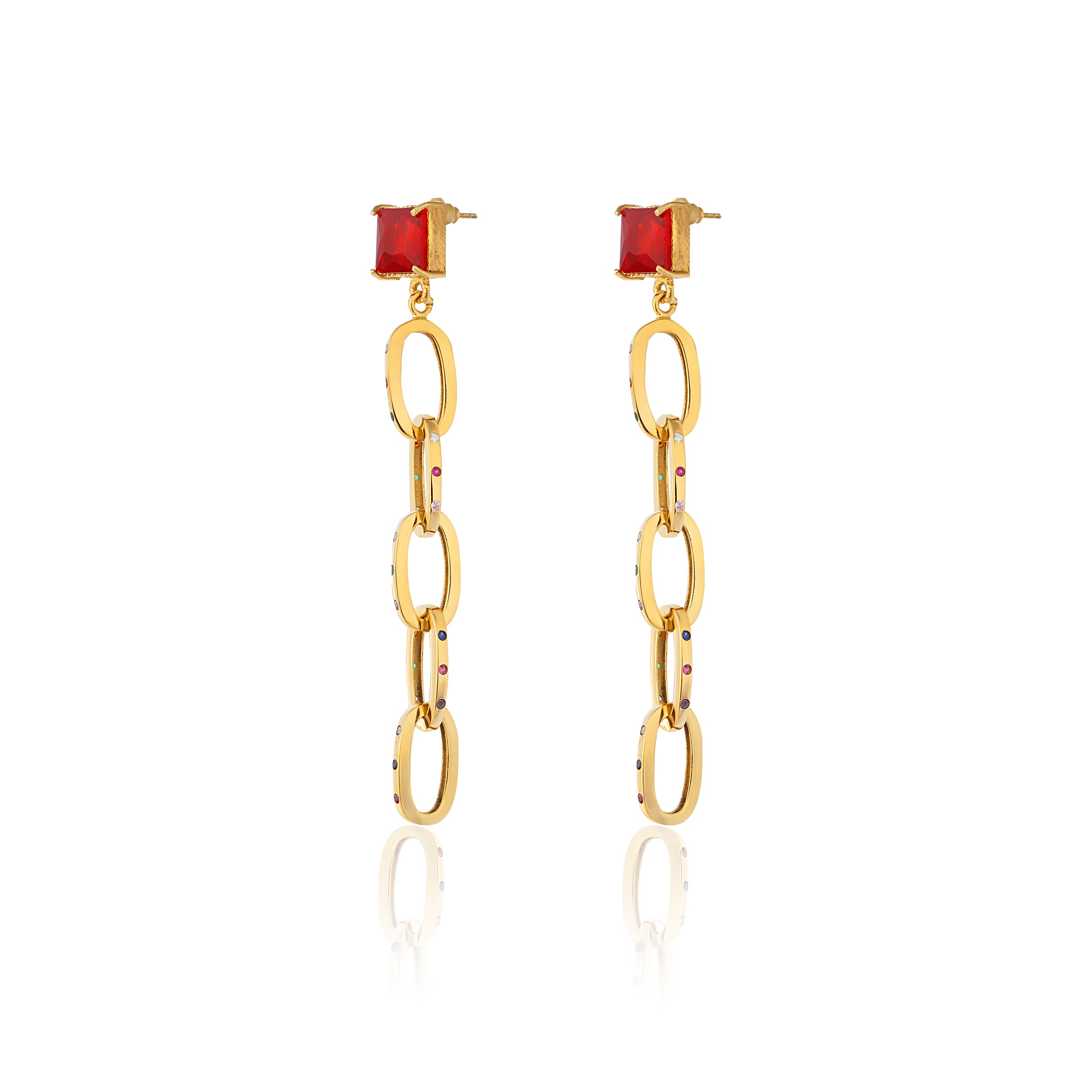 costume jewelry fashion jewelry swarovski chain earrings