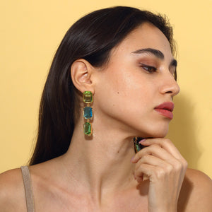 crystal swarovksi drop earrings