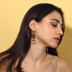 swarovski crystal drop earrings statement