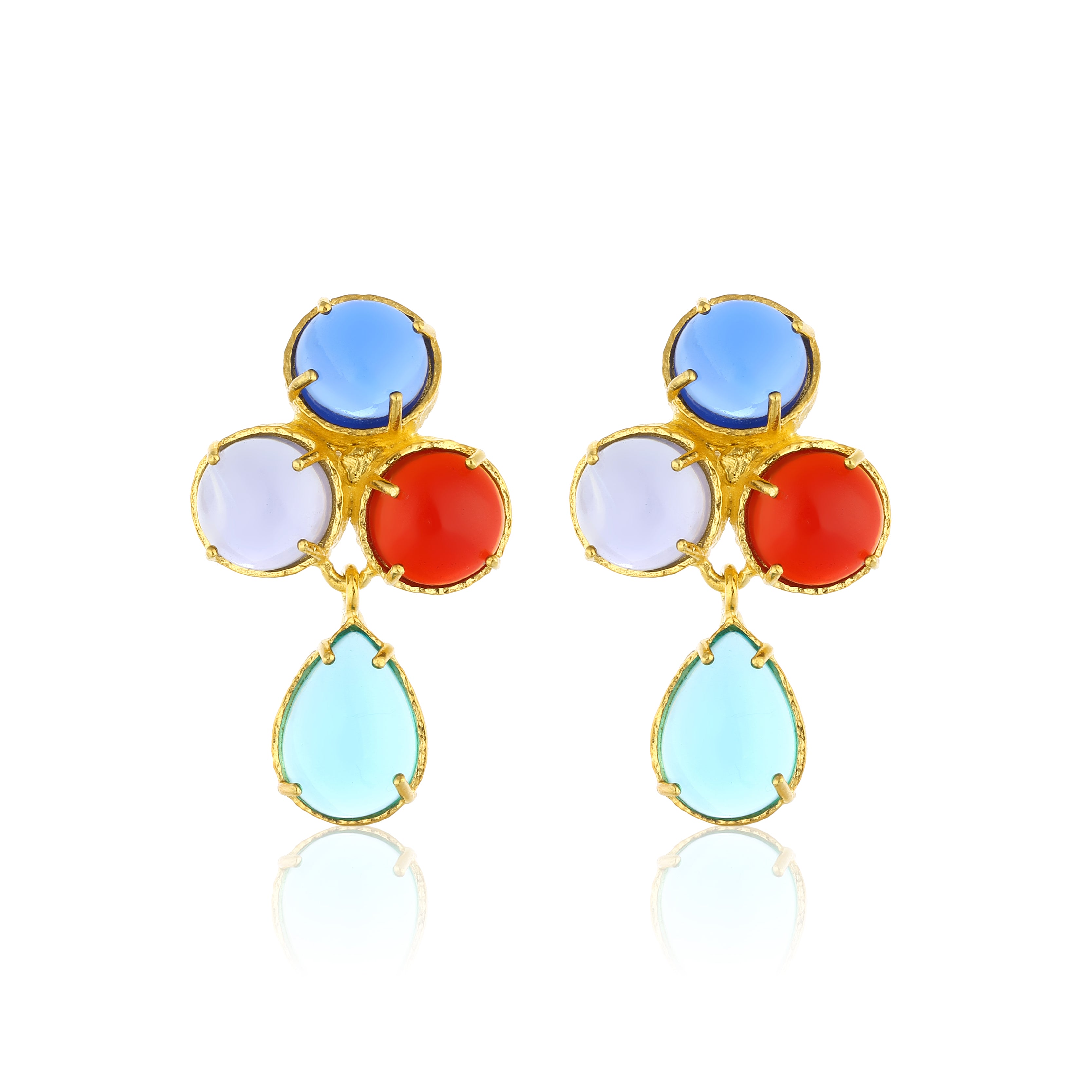 Aqua Earrings - Multicolor