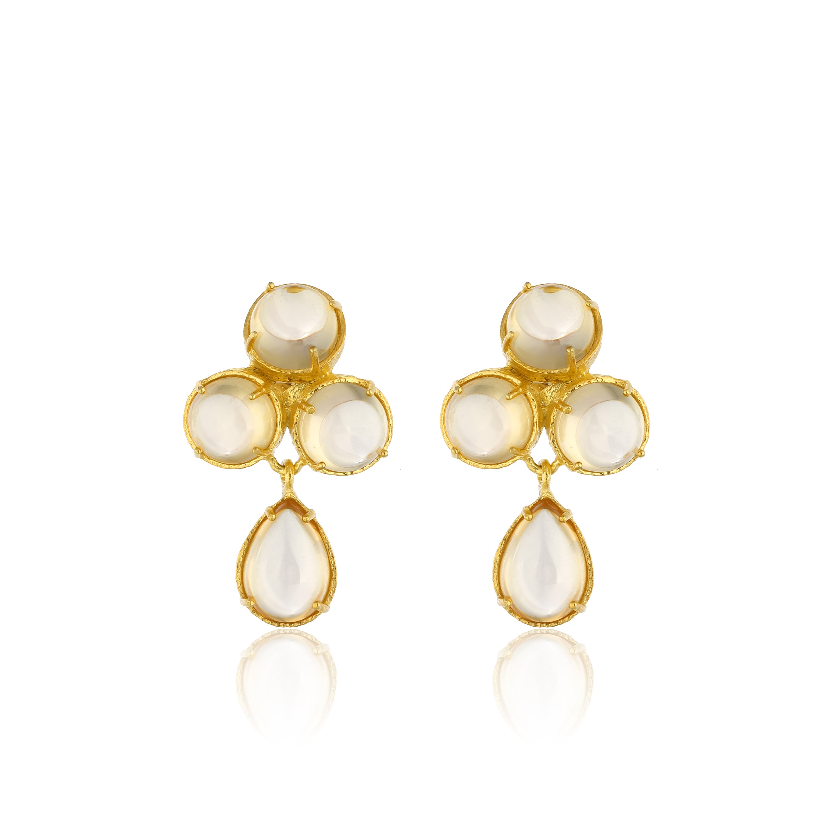 Aqua Earrings - Champagne