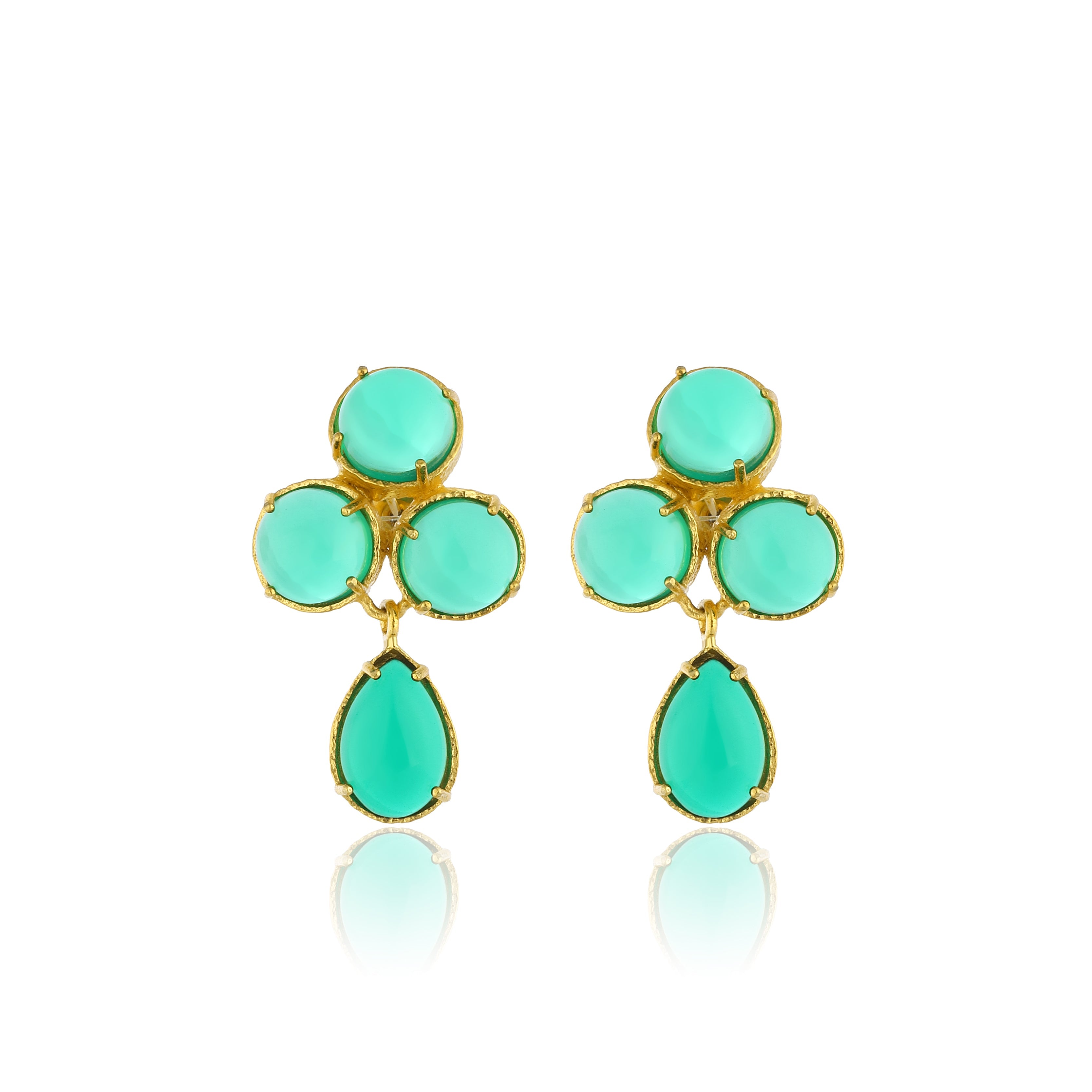 Aqua Earrings - Green