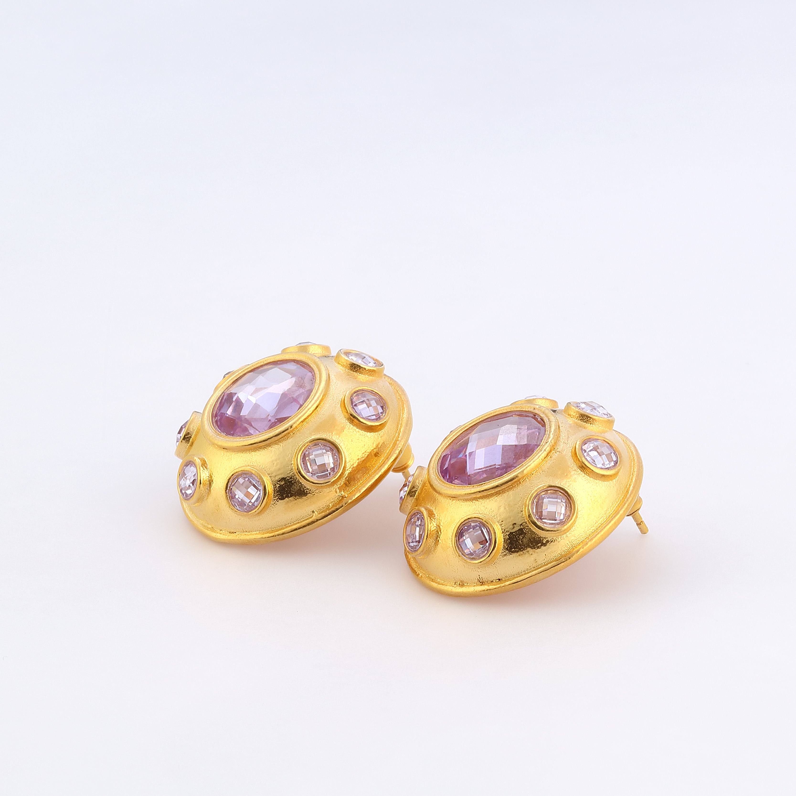 swarovski stone colorful crystal vintage earrings