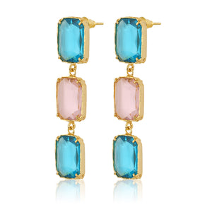 swarovski crystal drop earrings 