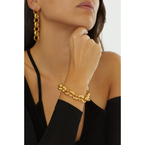 24K Gold plated jewelry chain bracelet costume jewelry