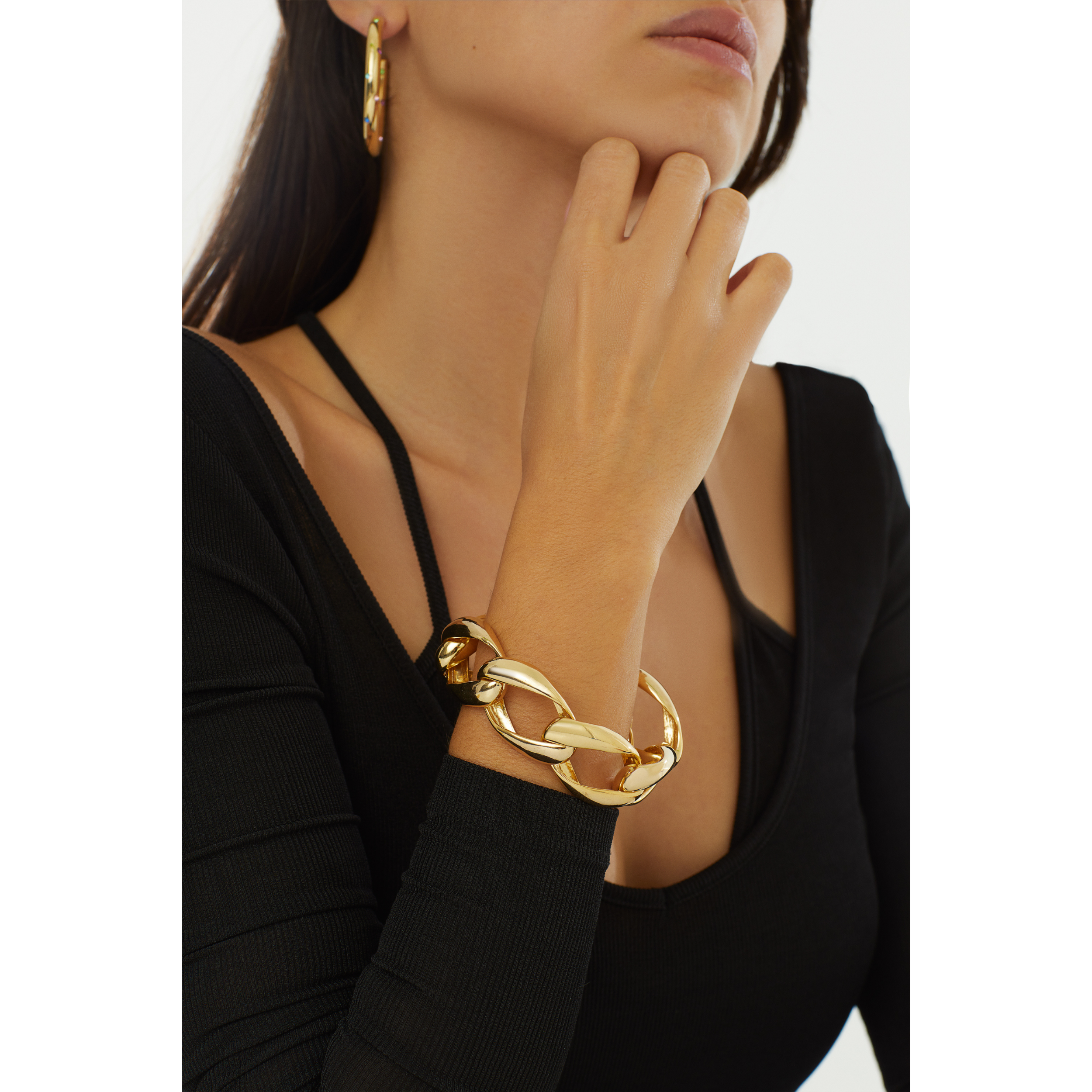 24K Gold plated jewelry chain bracelet costume jewelry