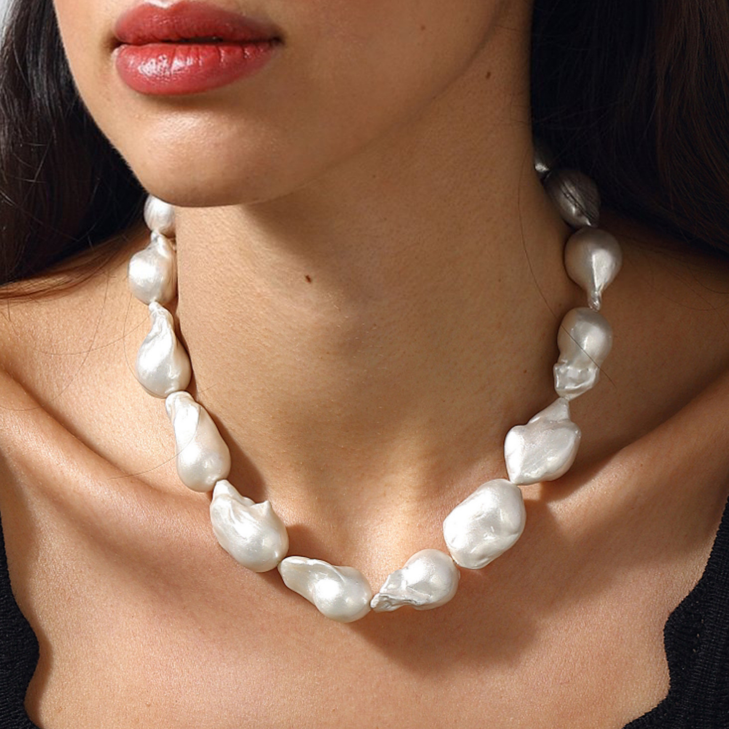 Pearl necklace pearl jewelry costume jewelry