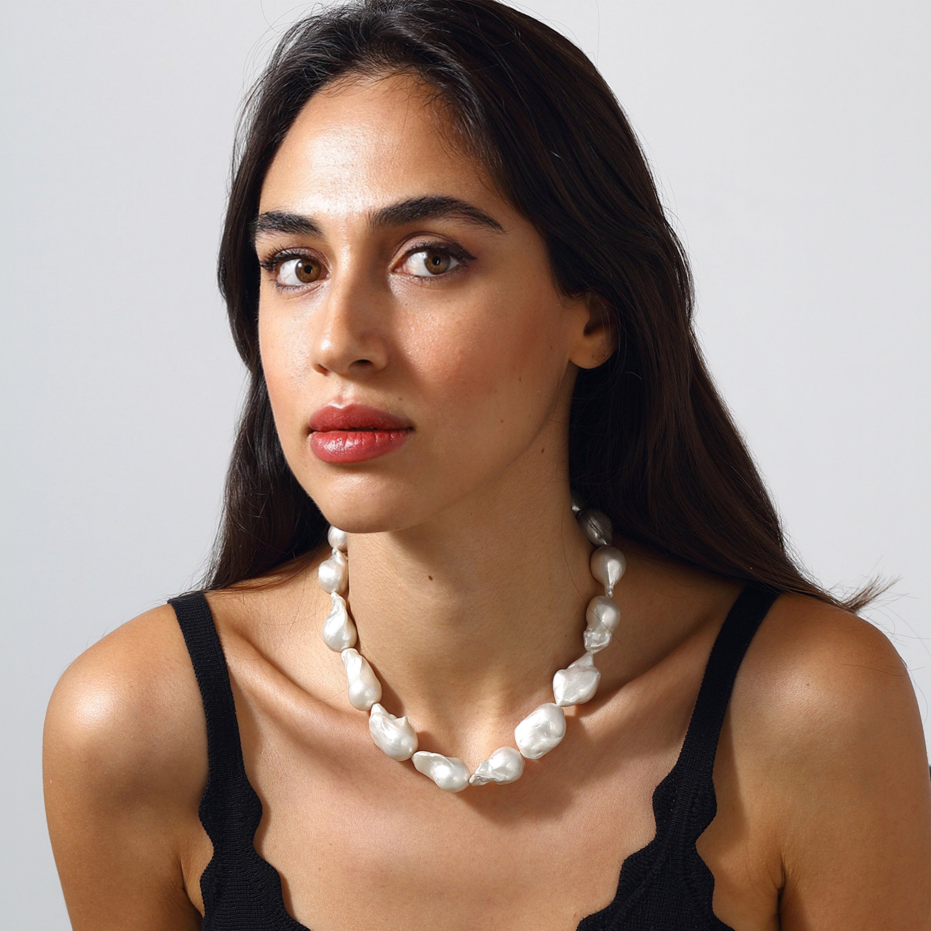 Pearl necklace pearl jewelry costume jewelry