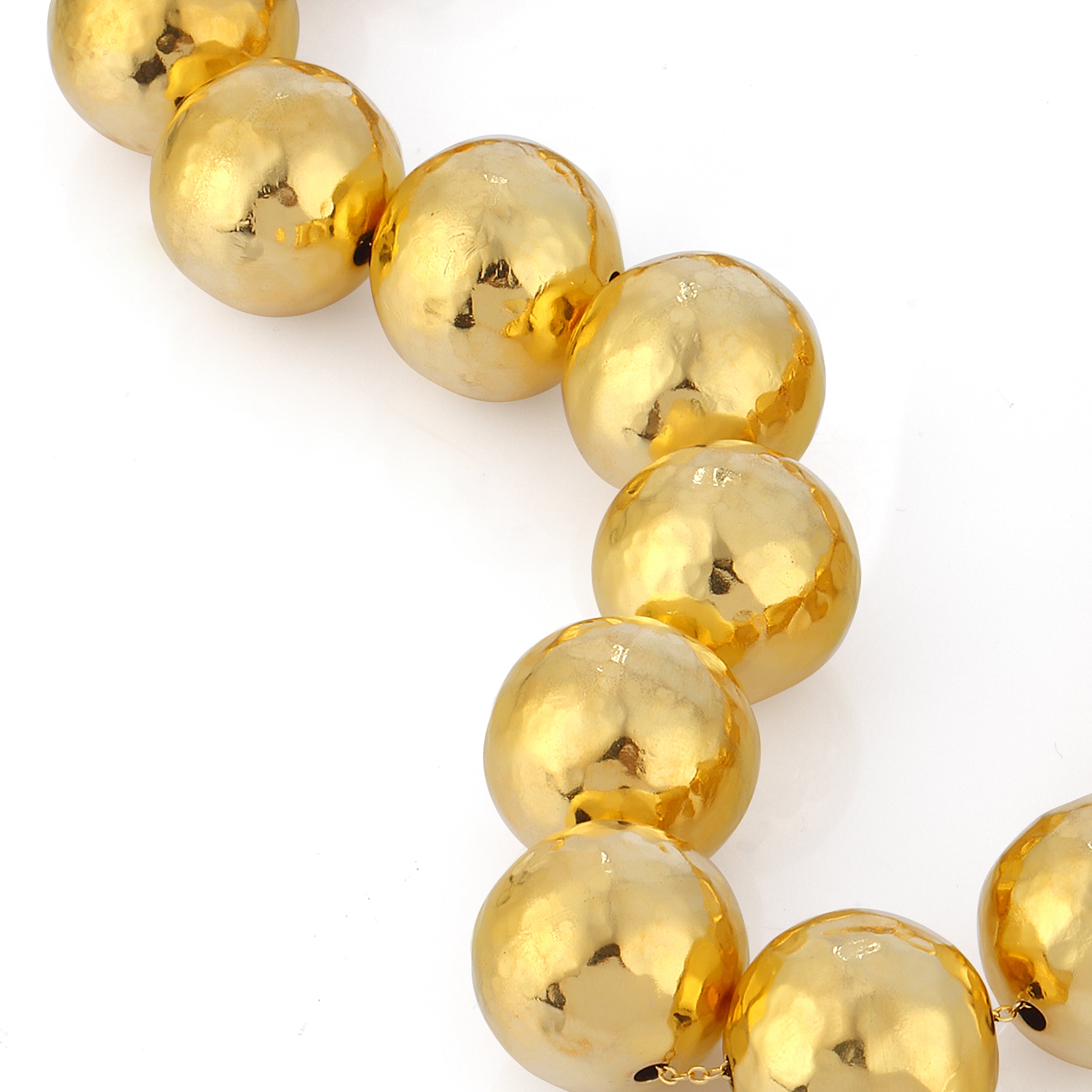 24K gold plated costume jewelry fashion jewelry ball necklace