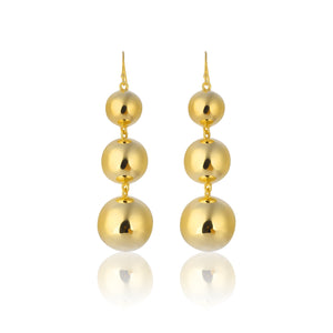 Luna Ball Drop Earrings - Small to Large Size Balls