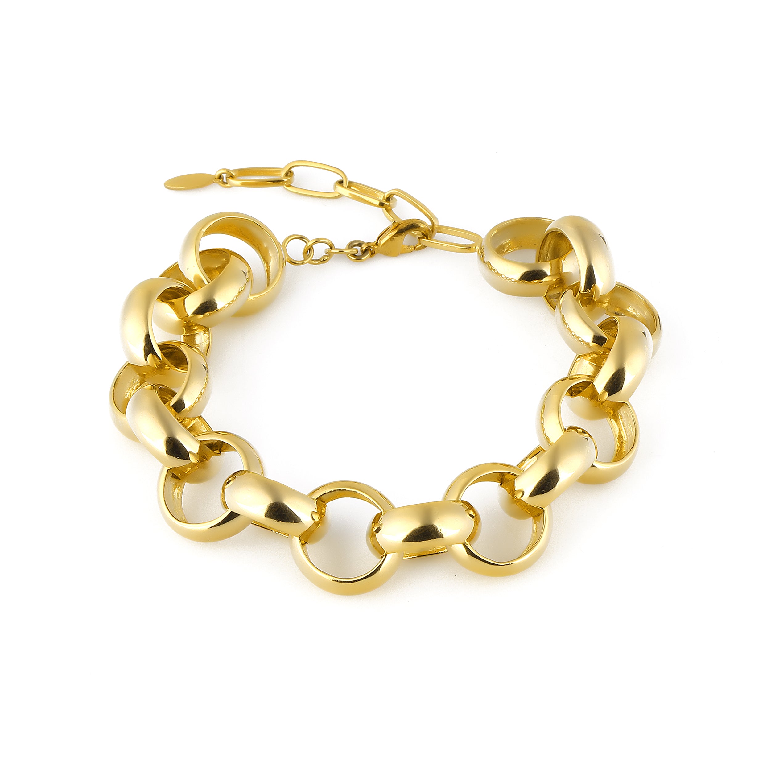 24K Gold plated jewelry chain bracelet costume jewelry