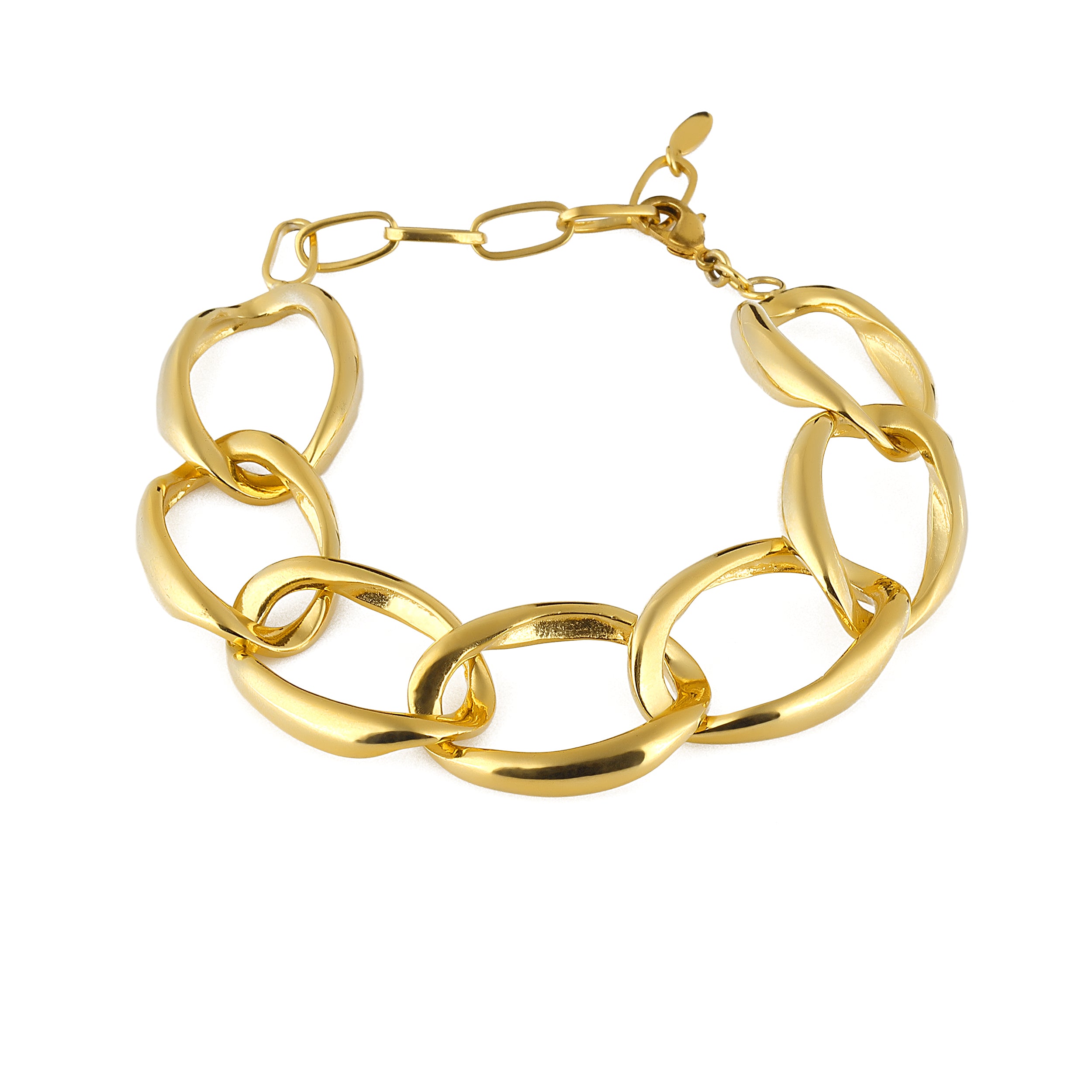 24K Gold plated jewelry chain bracelet costume jewelry