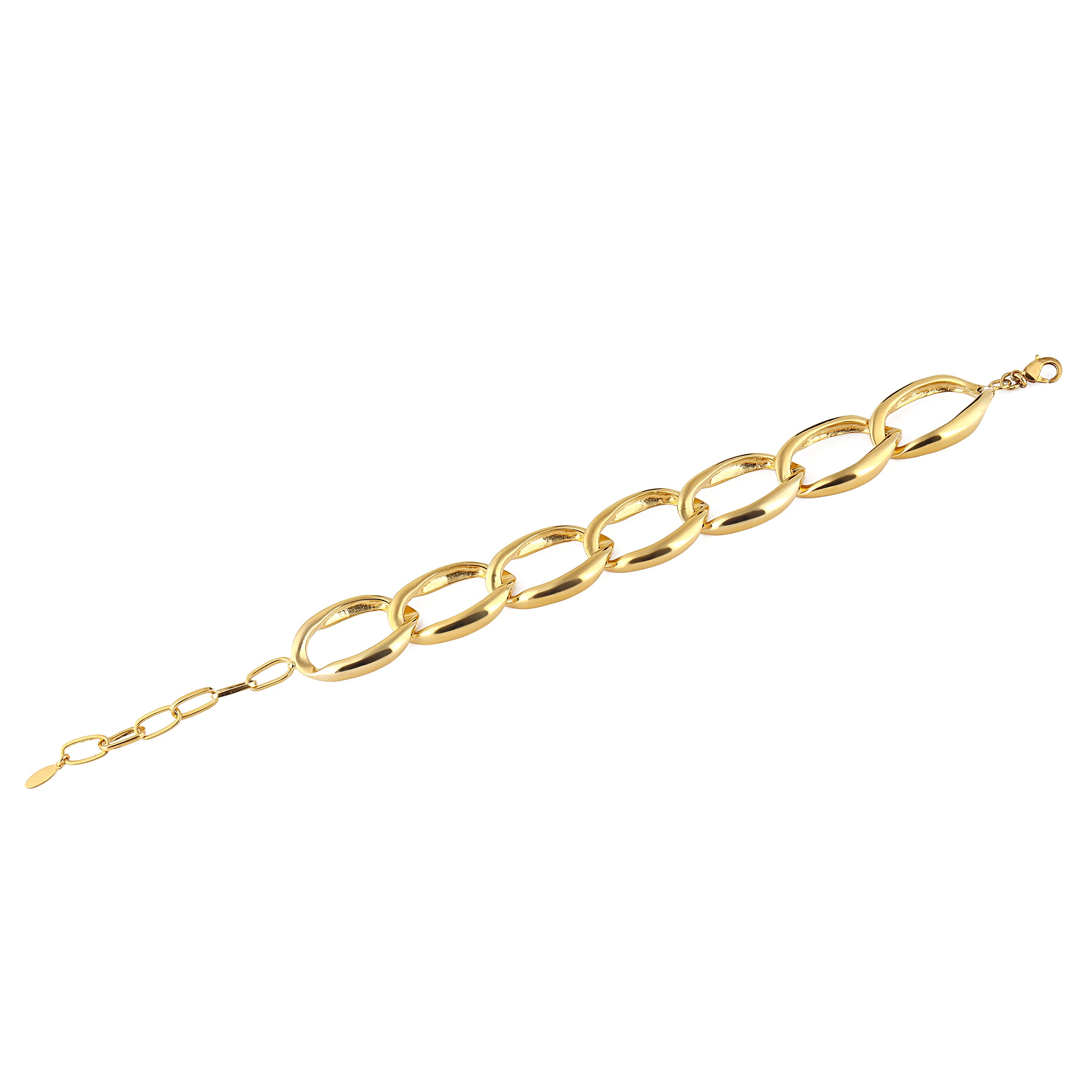 24K Gold plated jewelry chain bracelet costume jewelry