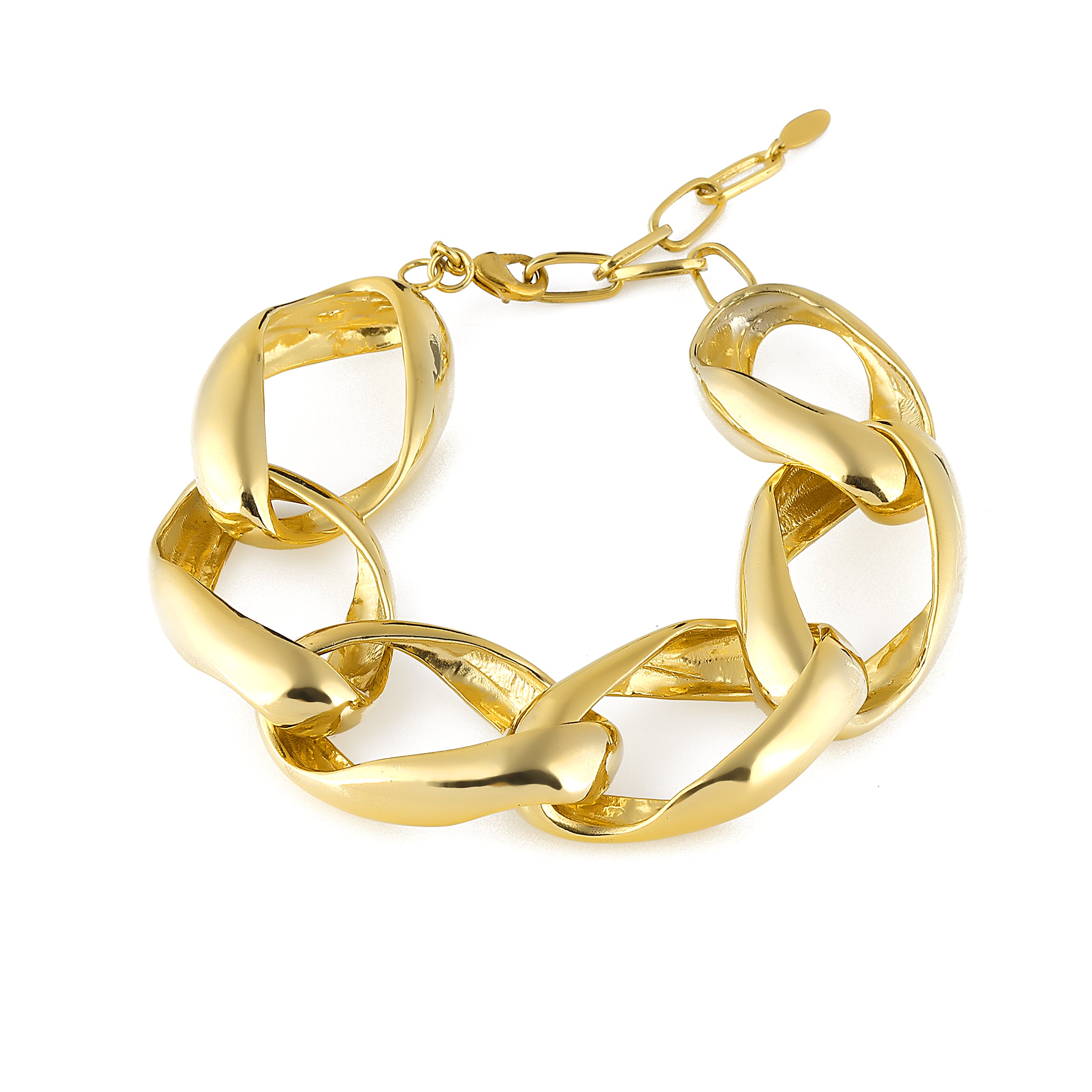 24K Gold plated jewelry chain bracelet costume jewelry