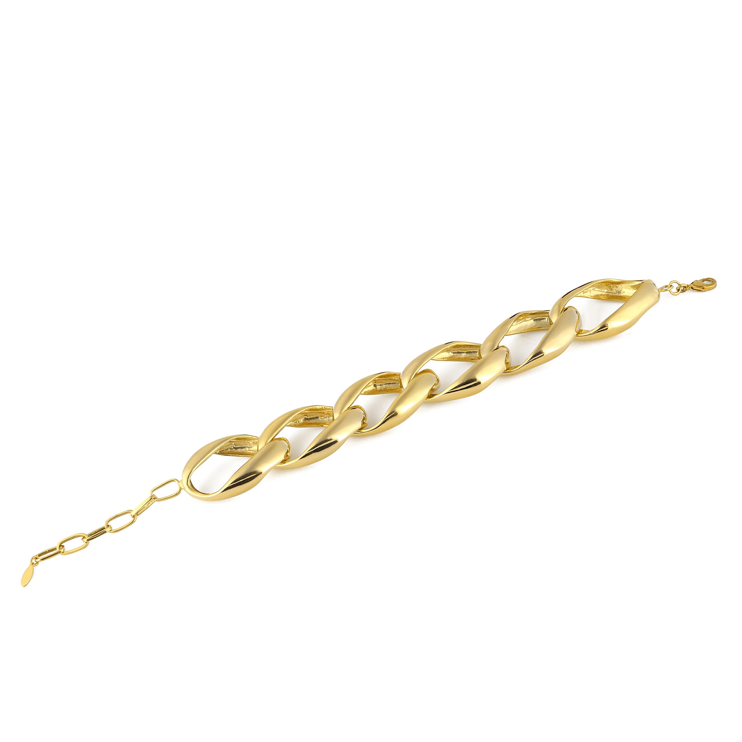 24K Gold plated jewelry chain bracelet costume jewelry