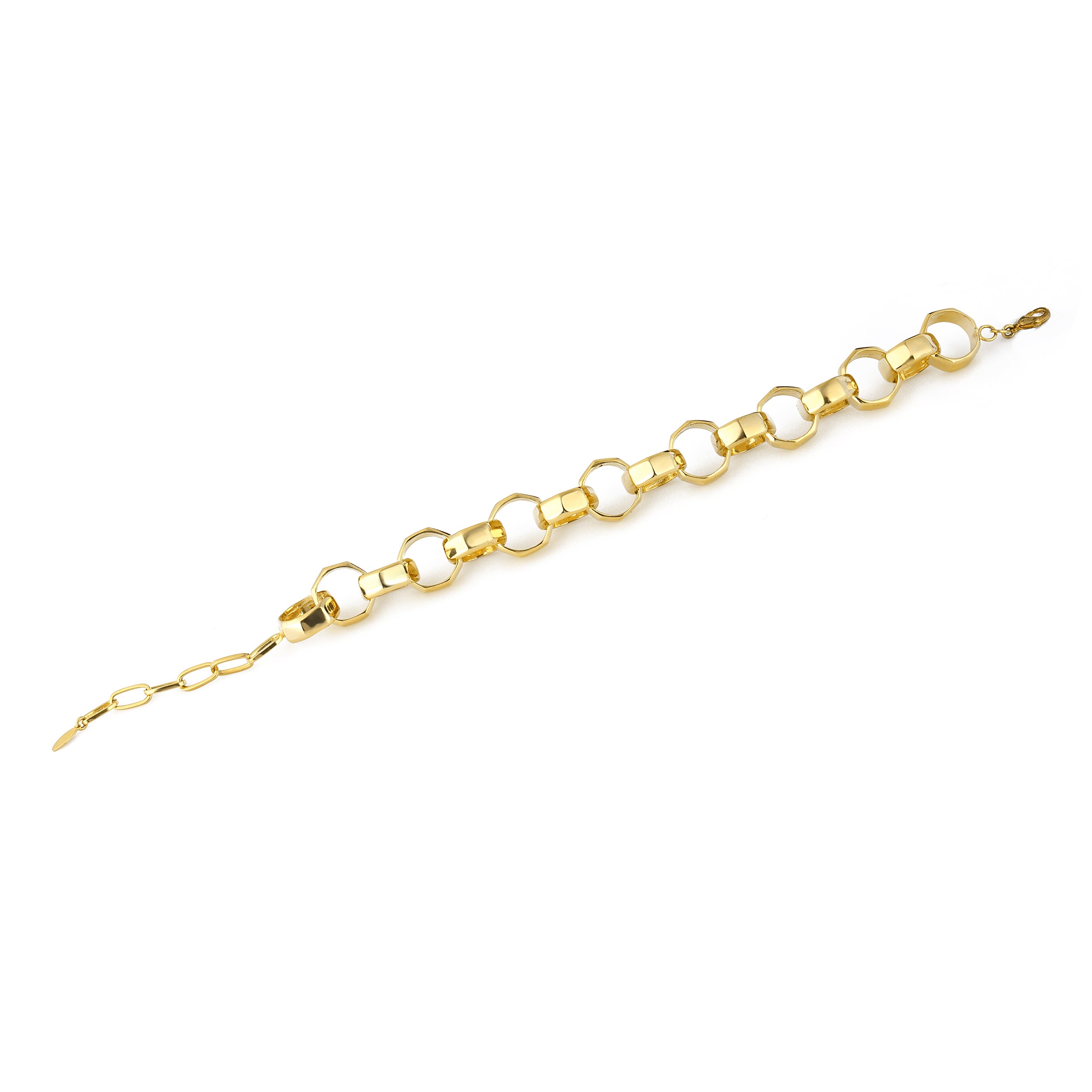 24K Gold plated jewelry chain bracelet costume jewelry