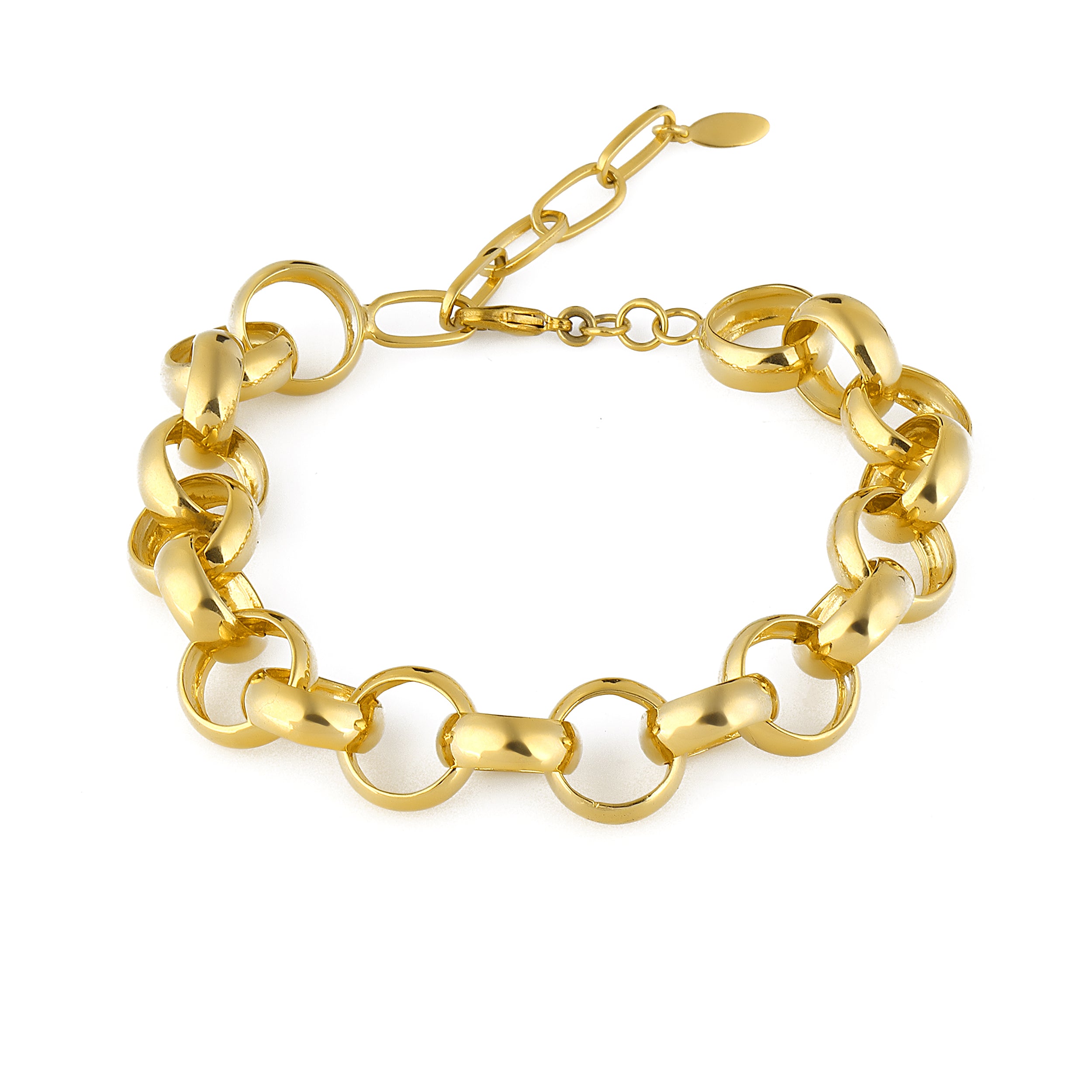 24K Gold plated jewelry chain bracelet costume jewelry