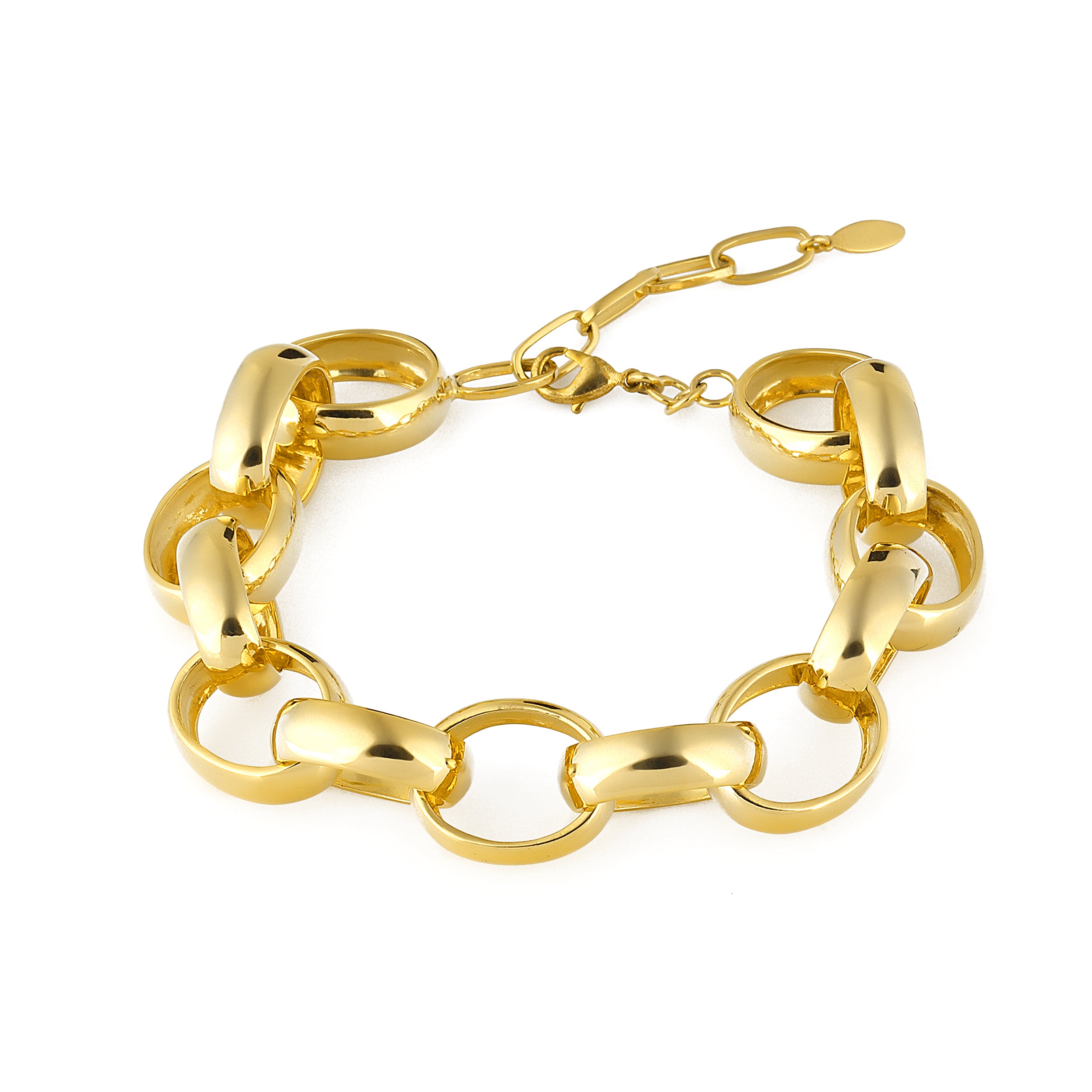 24K Gold plated jewelry chain bracelet costume jewelry