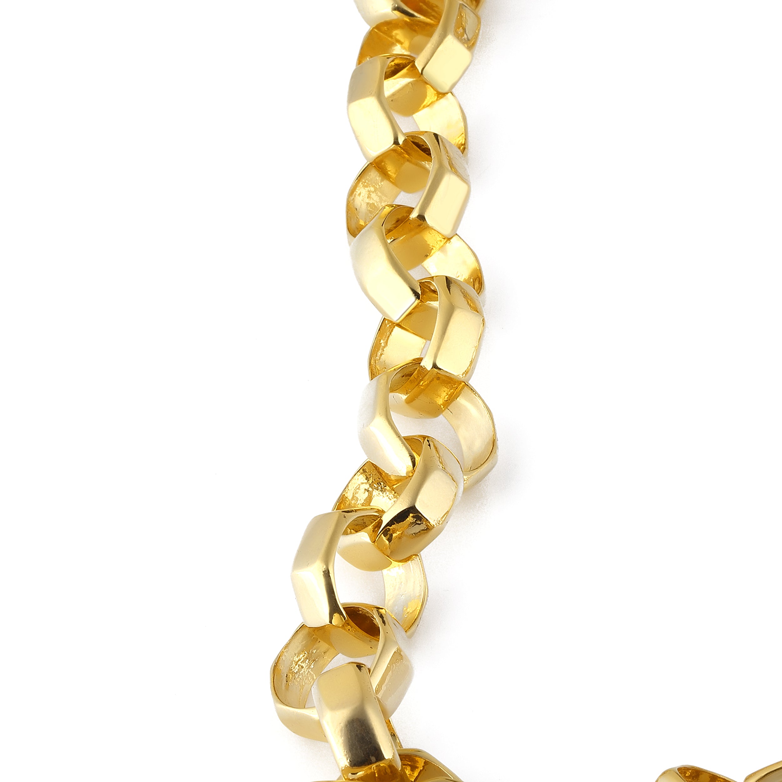 24K gold plated chain necklace costume jewelry