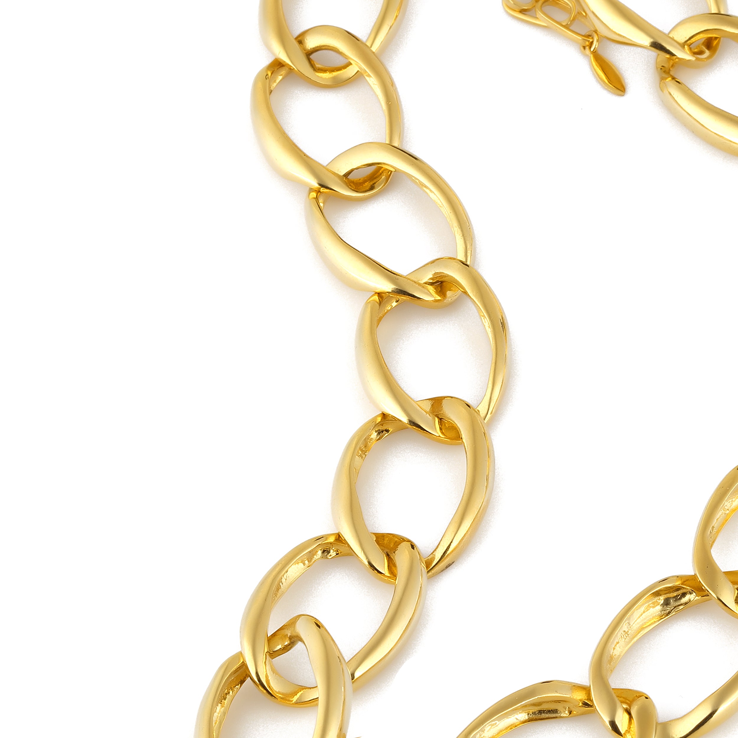 24K gold plated chain necklace costume jewelry