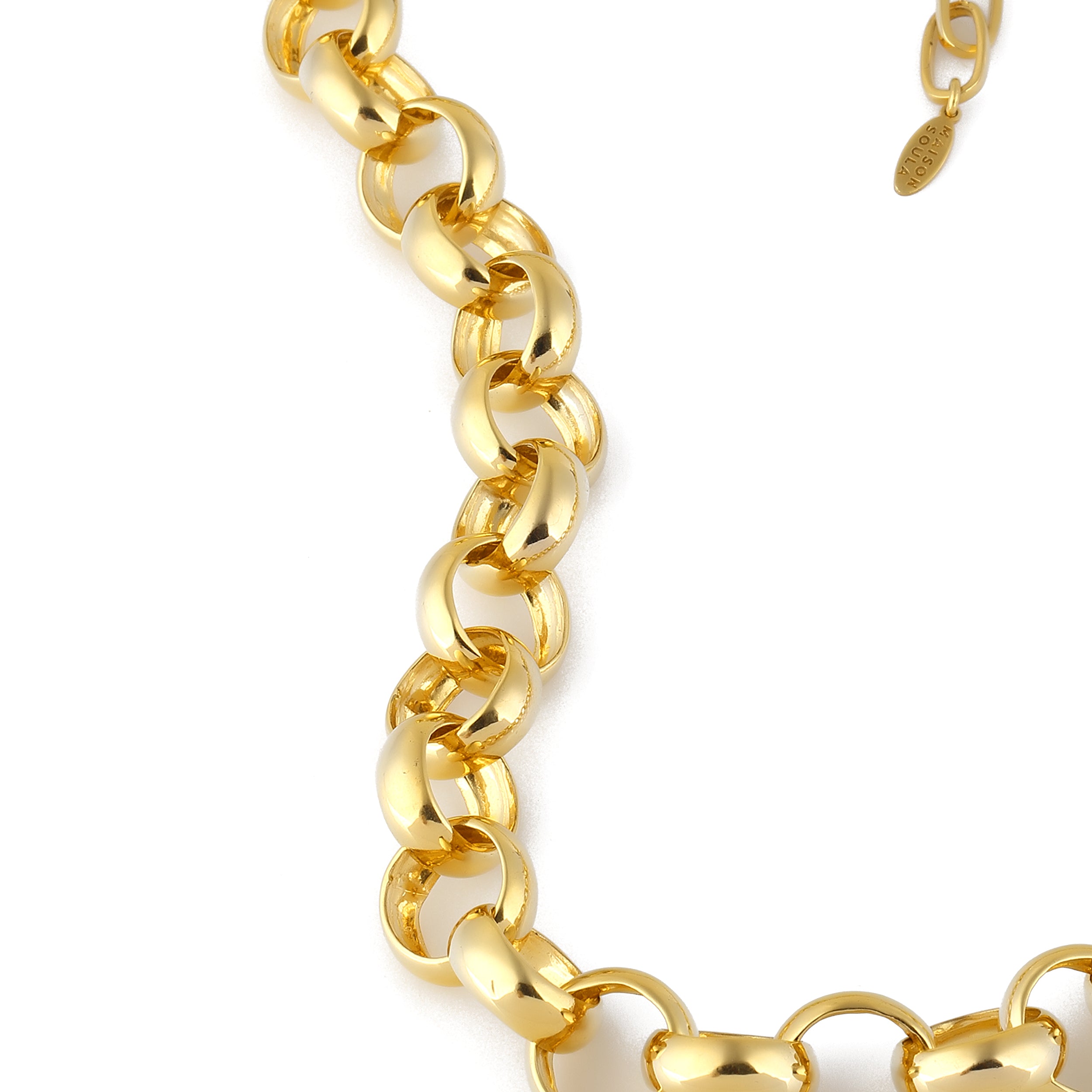 24K gold plated chain necklace costume jewelry