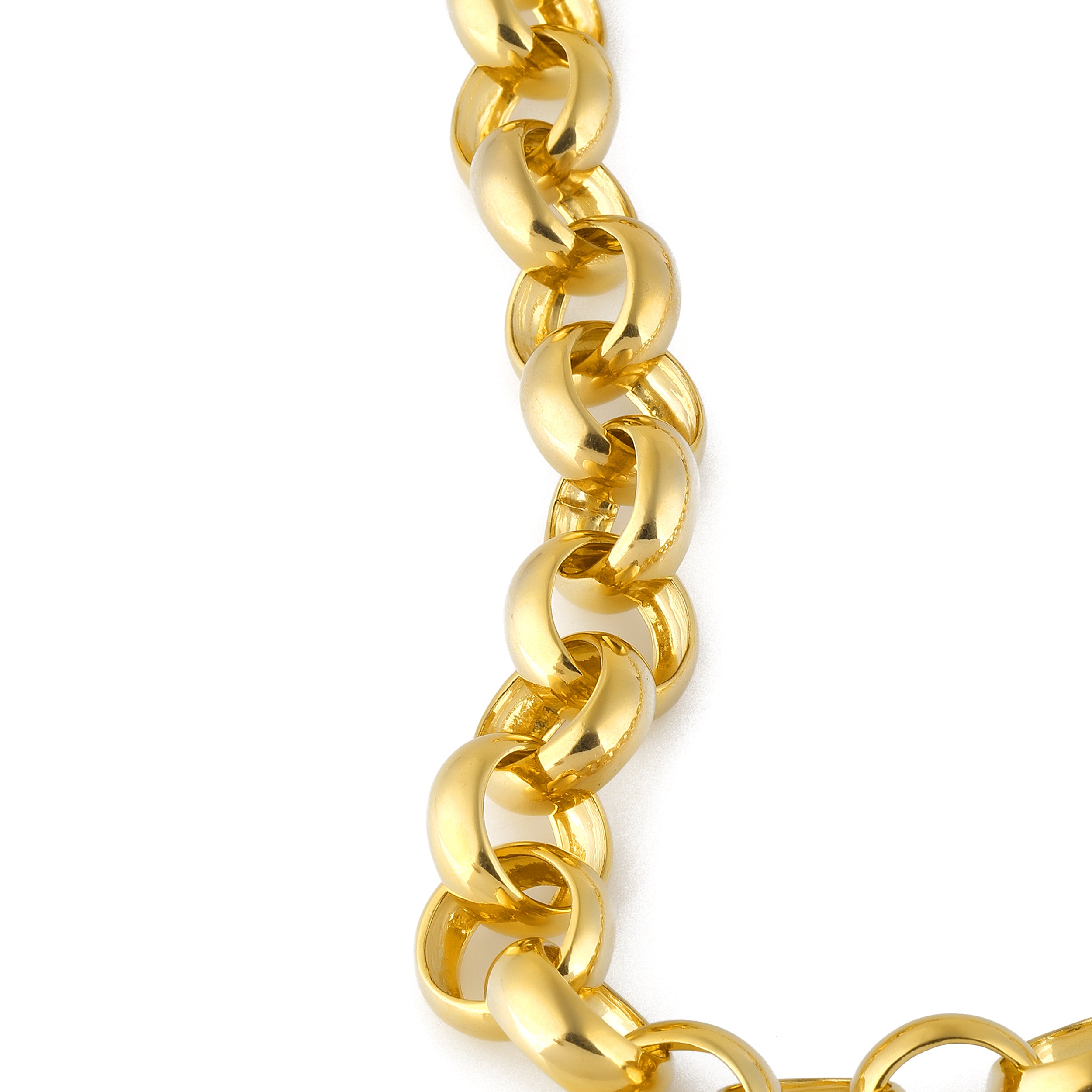 24K gold plated chain necklace costume jewelry