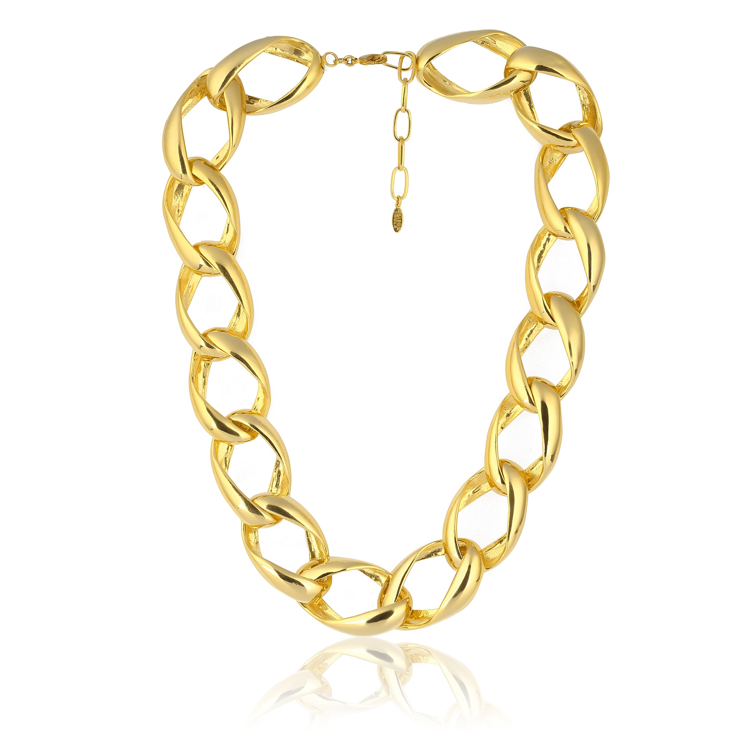 24K gold plated chain necklace costume jewelry