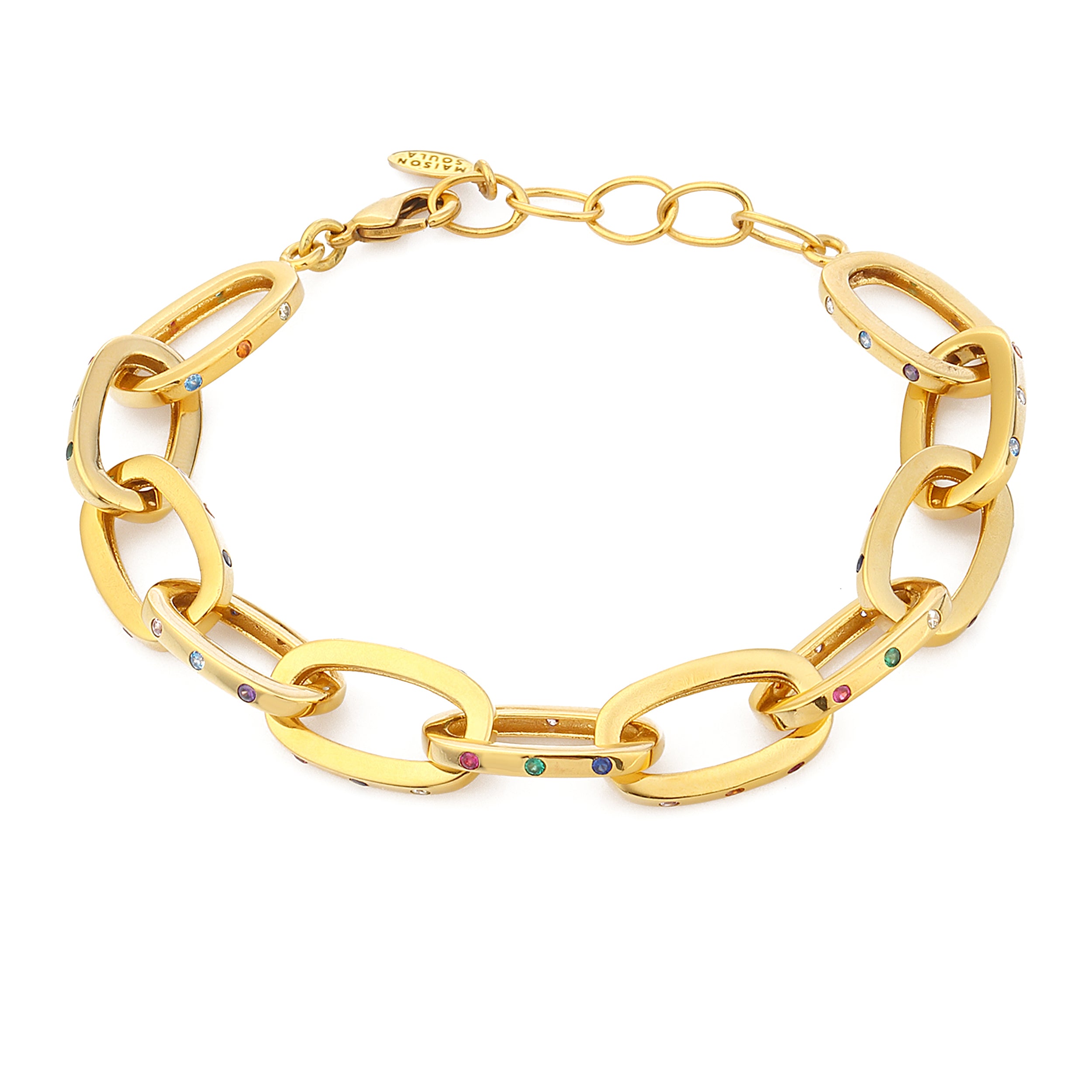 24K Gold plated jewelry chain bracelet costume jewelry