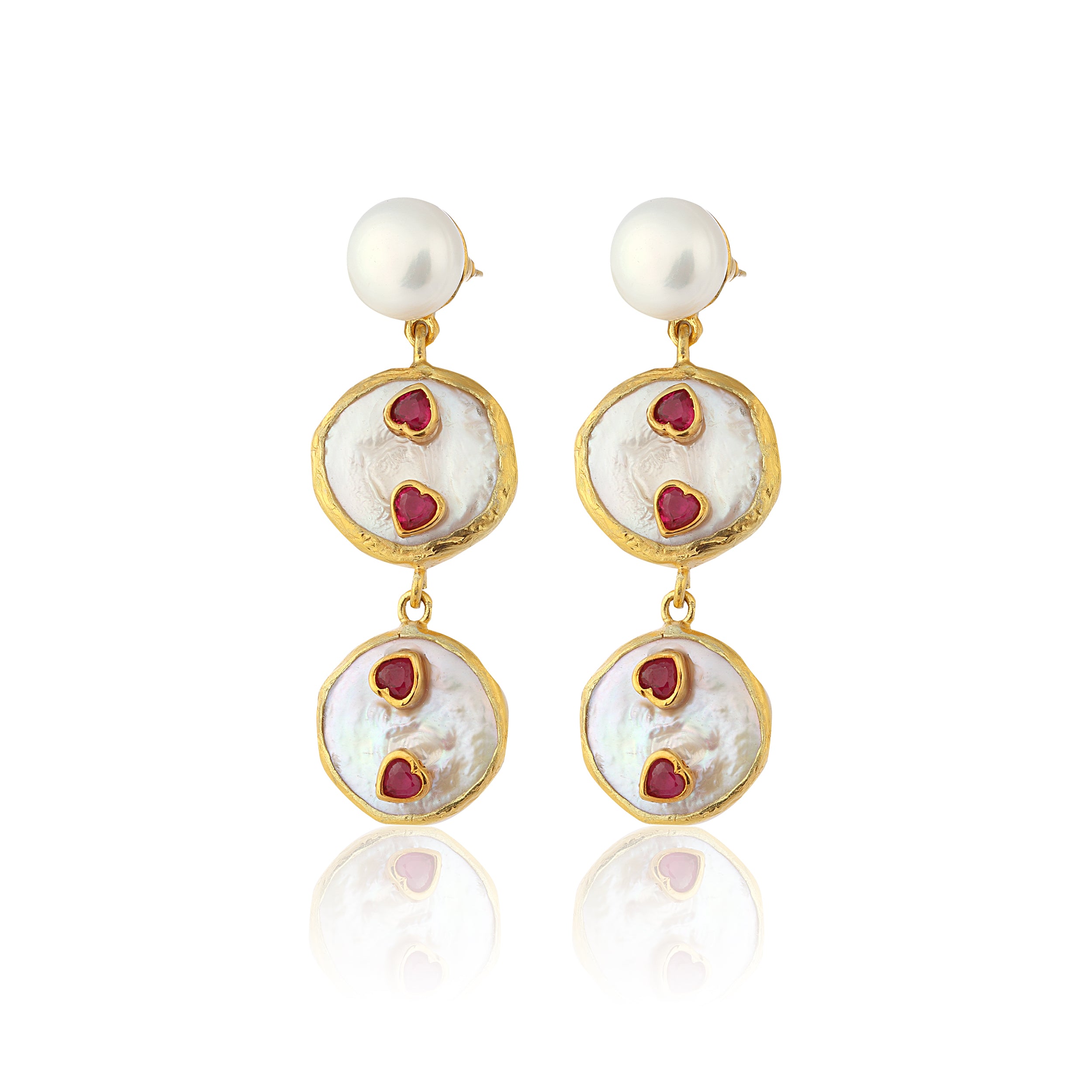 baroque pearl fashion jewelry swarovski pearl earrings